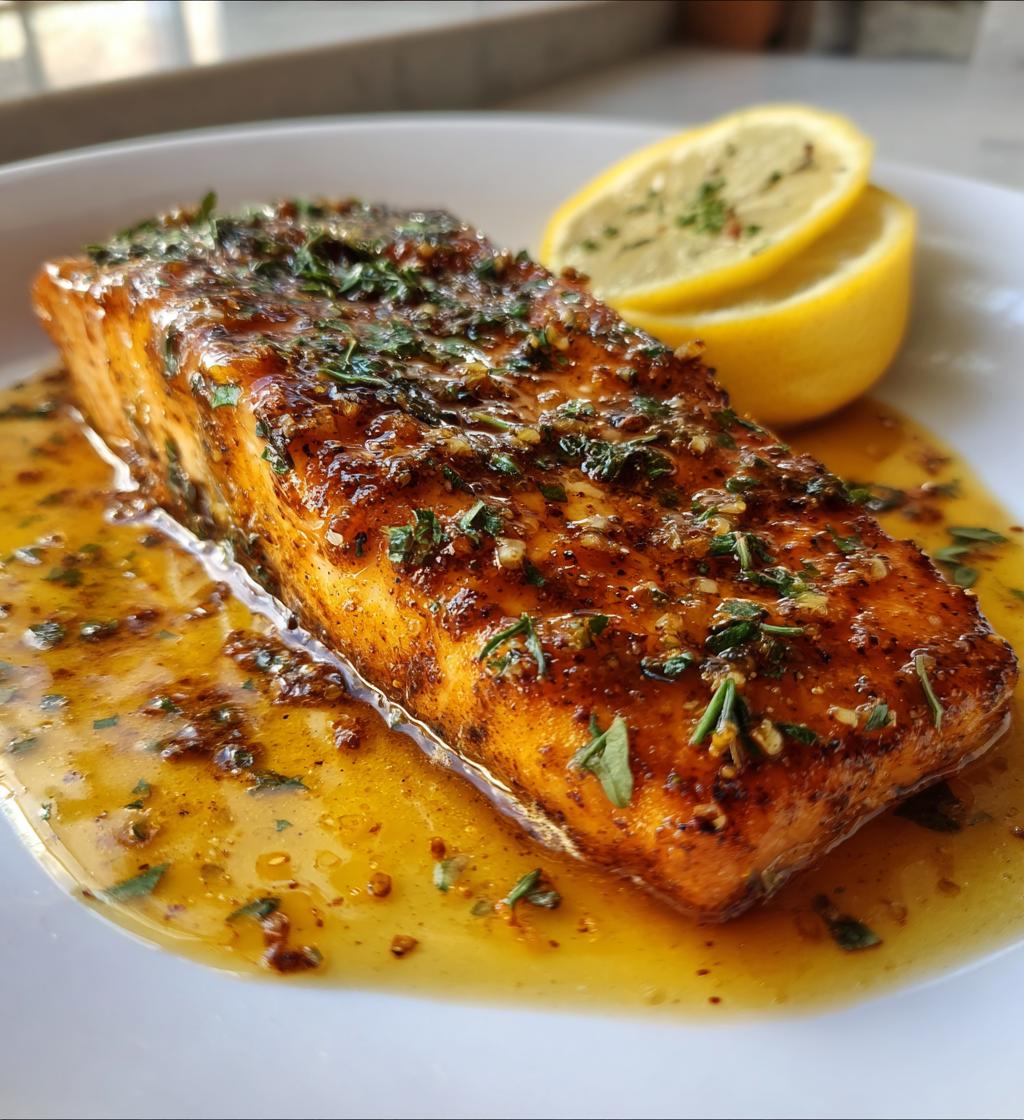 cajun honey butter salmon - detail 1