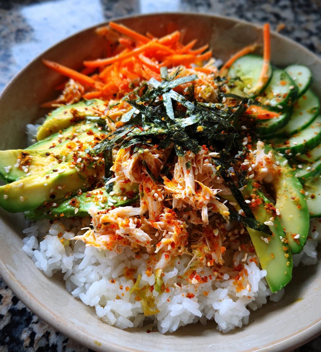 california sushi bowl