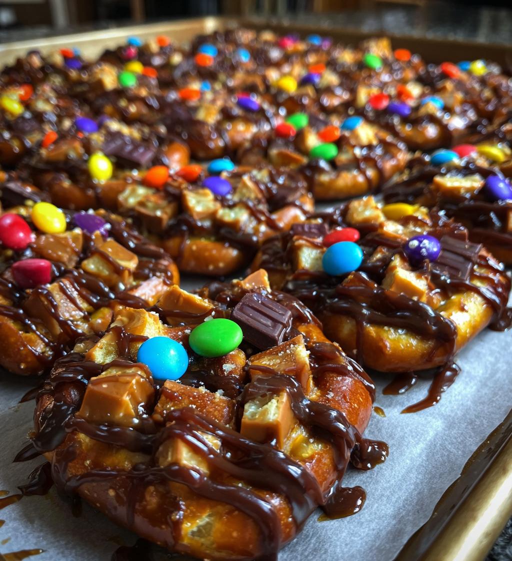 candy bar pretzel bites recipe