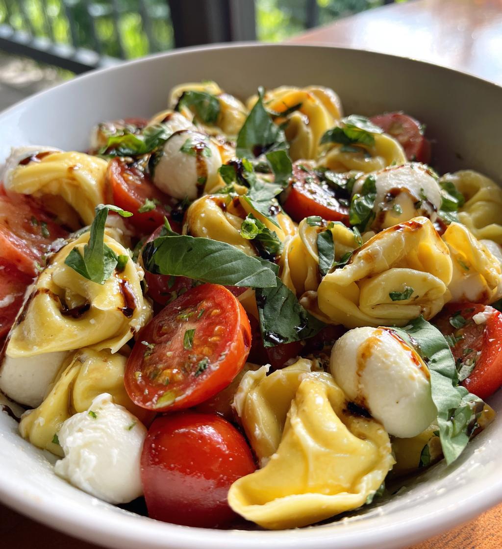caprese tortellini pasta salad recipe