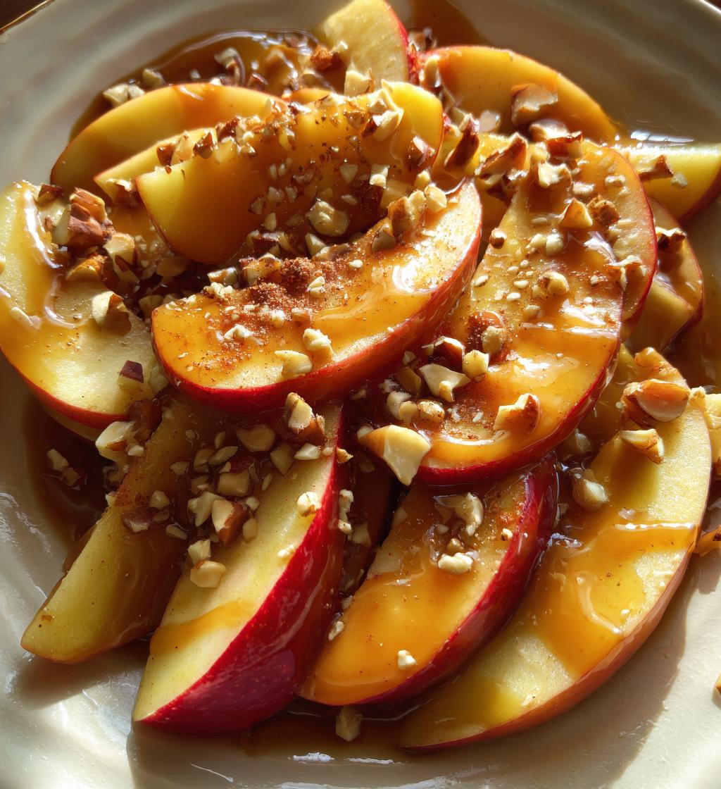 caramel apple slices