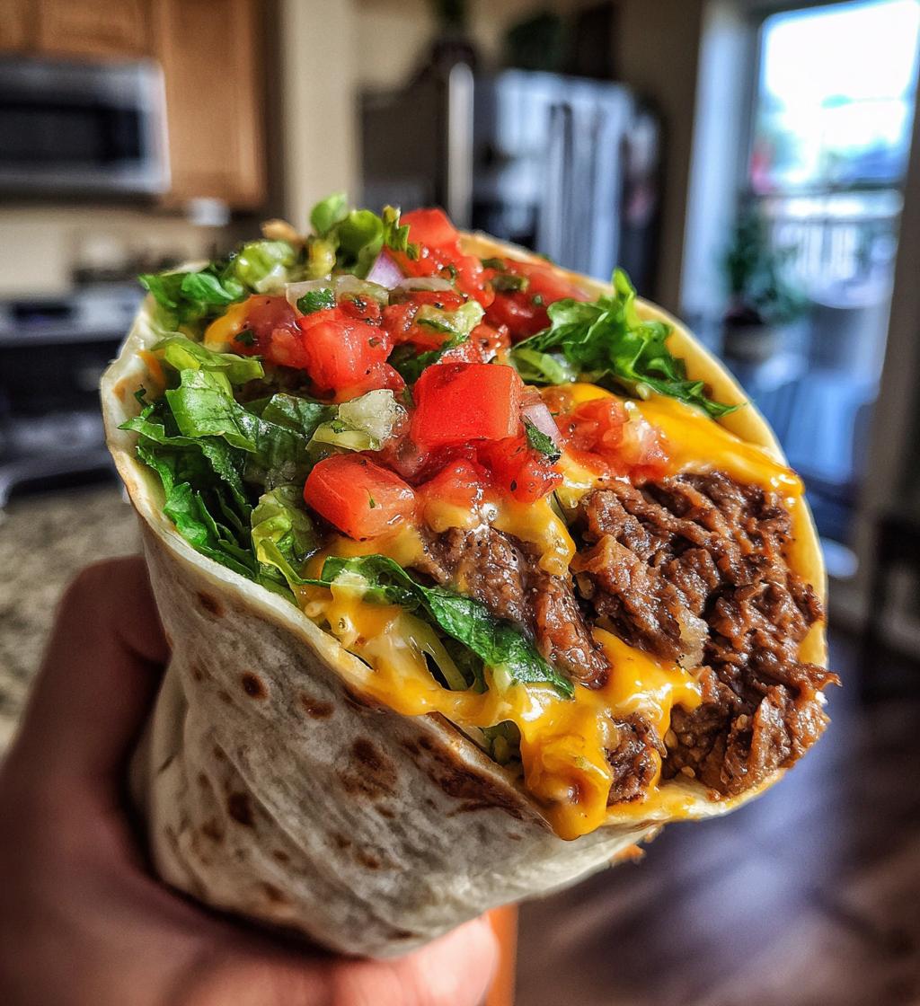 cheesy beef fiesta wraps