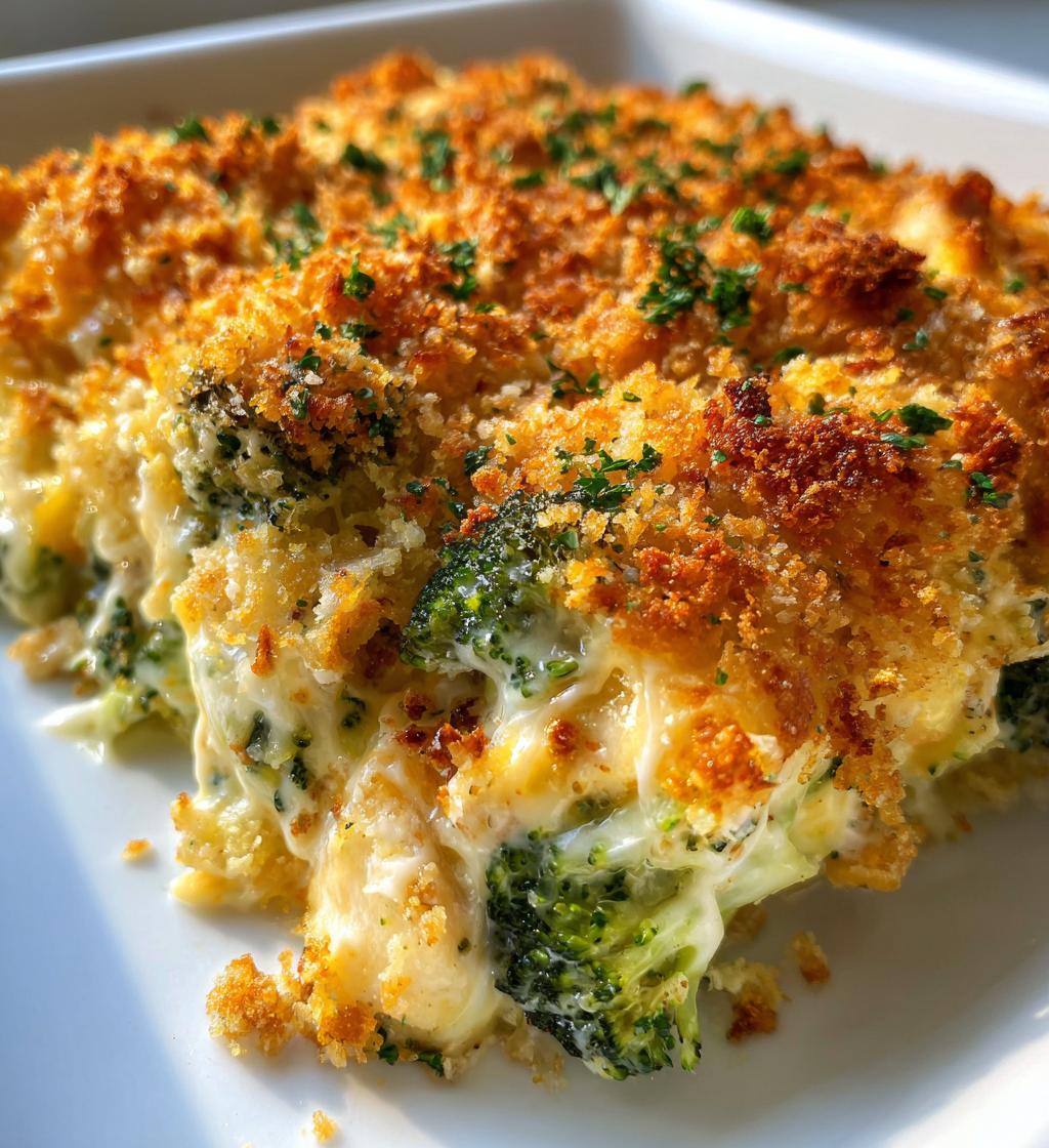 cheesy chicken and broccoli casserole - detail 1