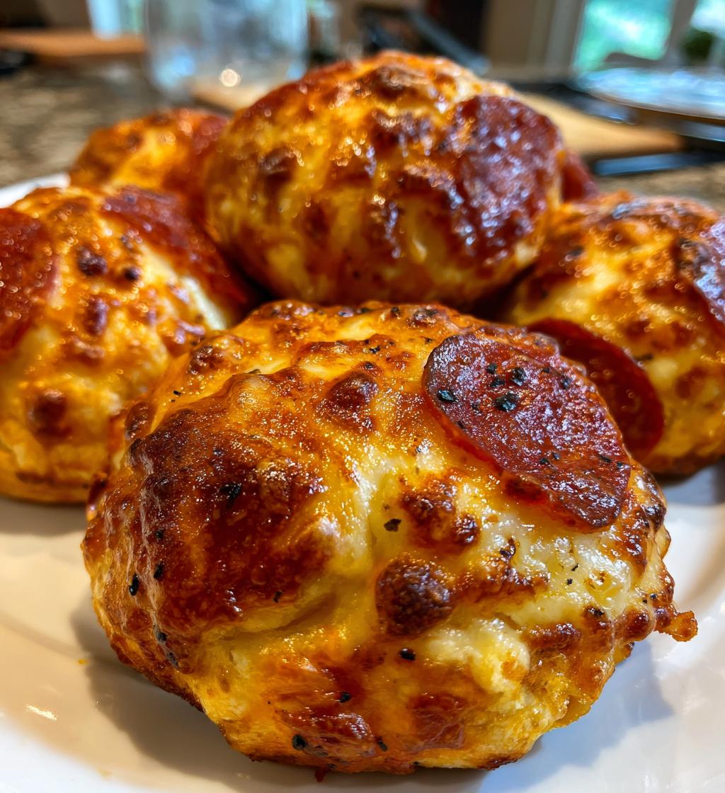 cheesy pepperoni pizza bombs - detail 1