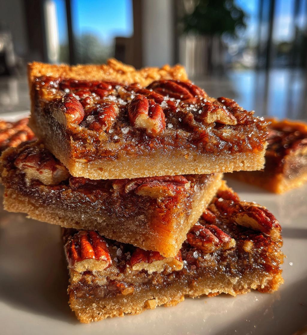 chewy pecan pie bars recipe