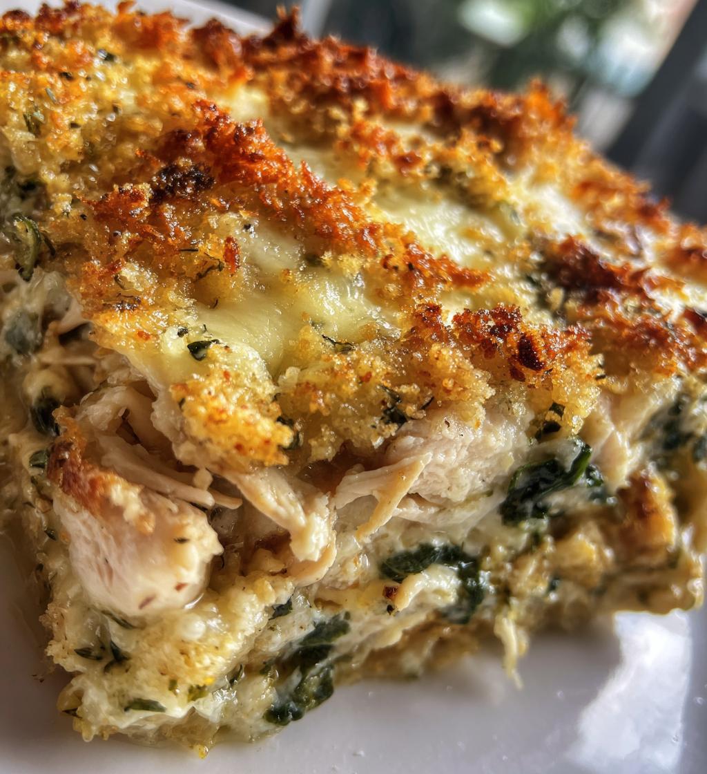 chicken and spinach casserole with cream cheese