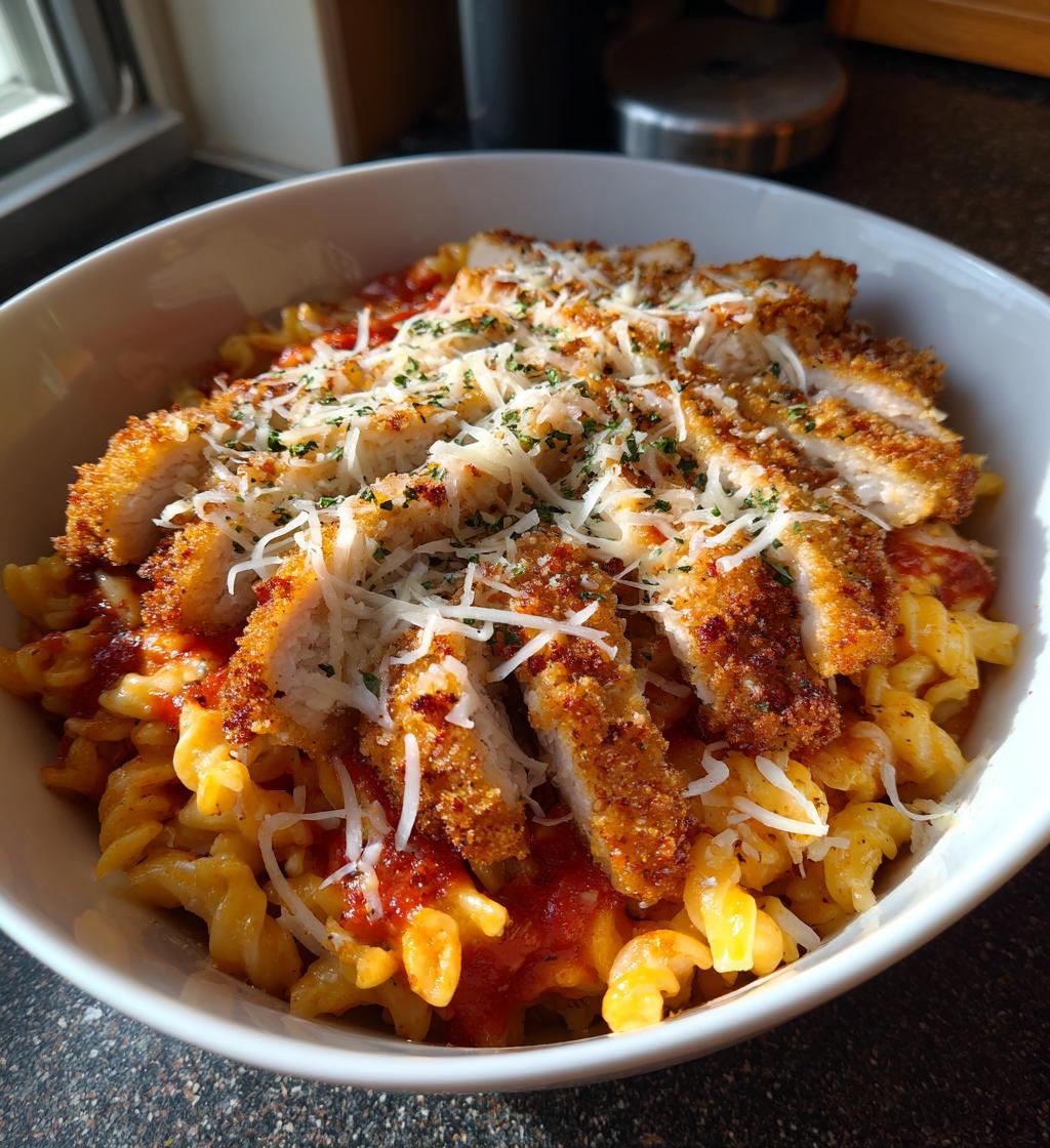 chicken parmesan pasta - detail 1
