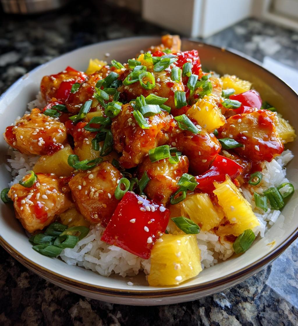 chicken teriyaki pineapple bowls recipe - detail 1