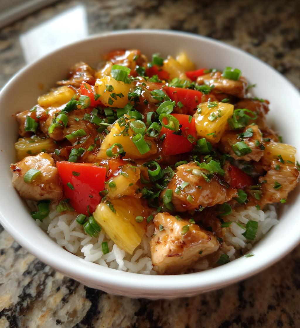chicken teriyaki pineapple bowls recipe