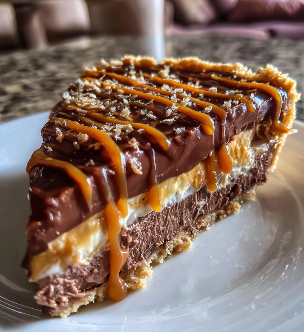 chocolate caramel cream pie