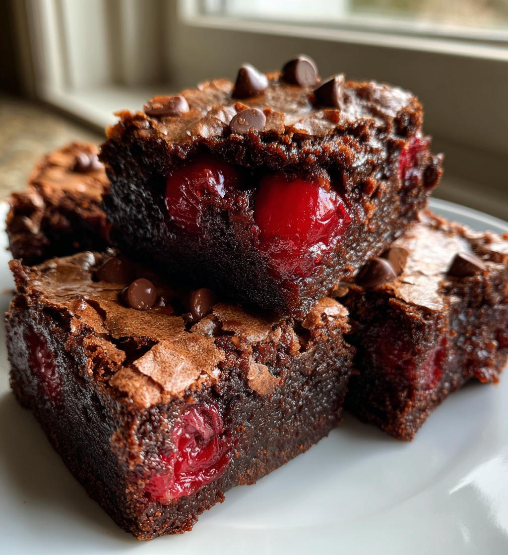 chocolate cherry brownies recipe
