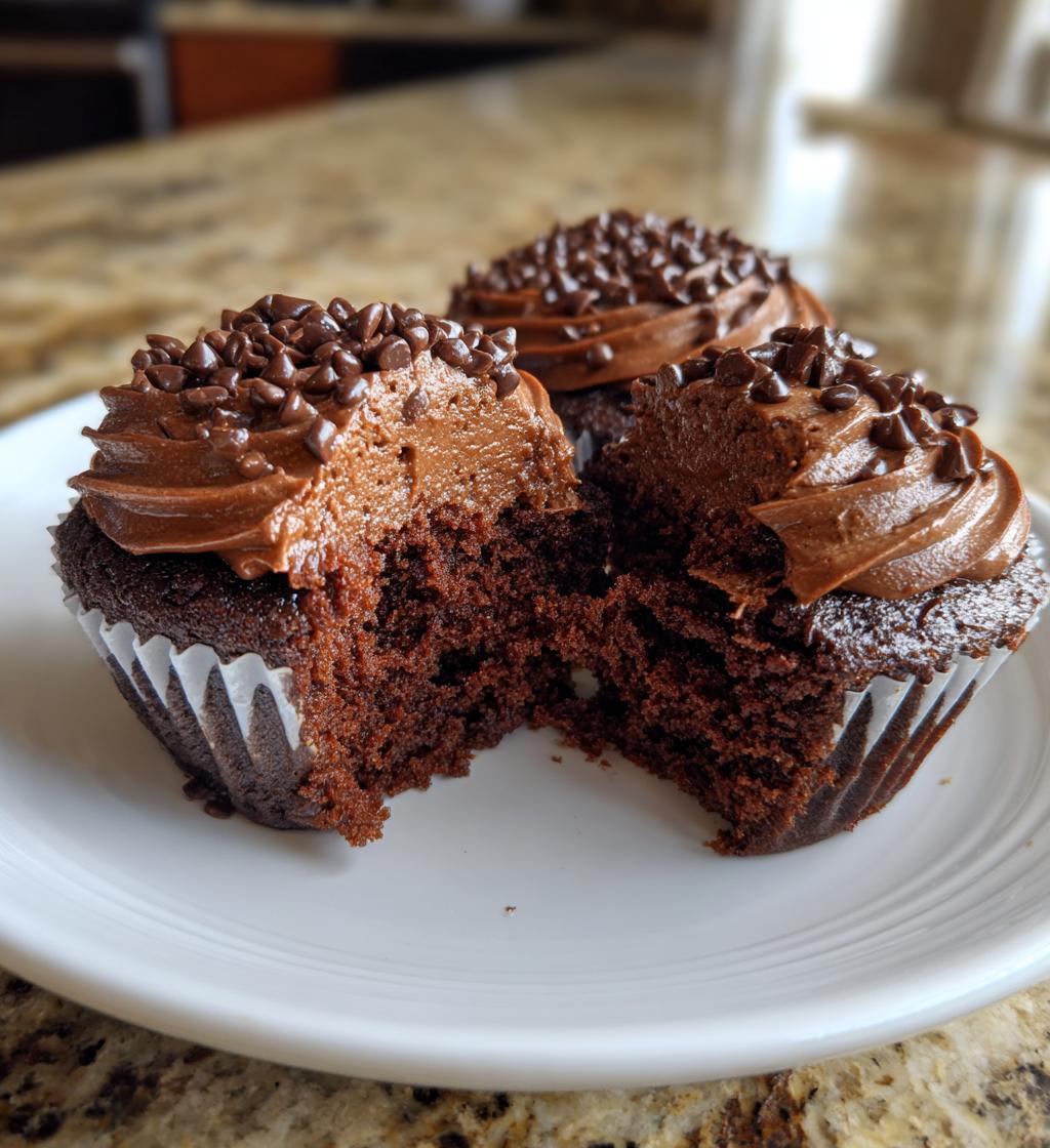chocolate cupcakes for two