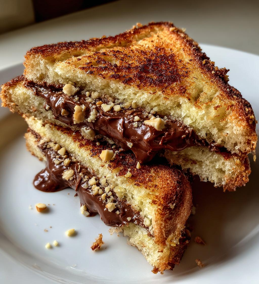chocolate hazelnut panini - detail 1