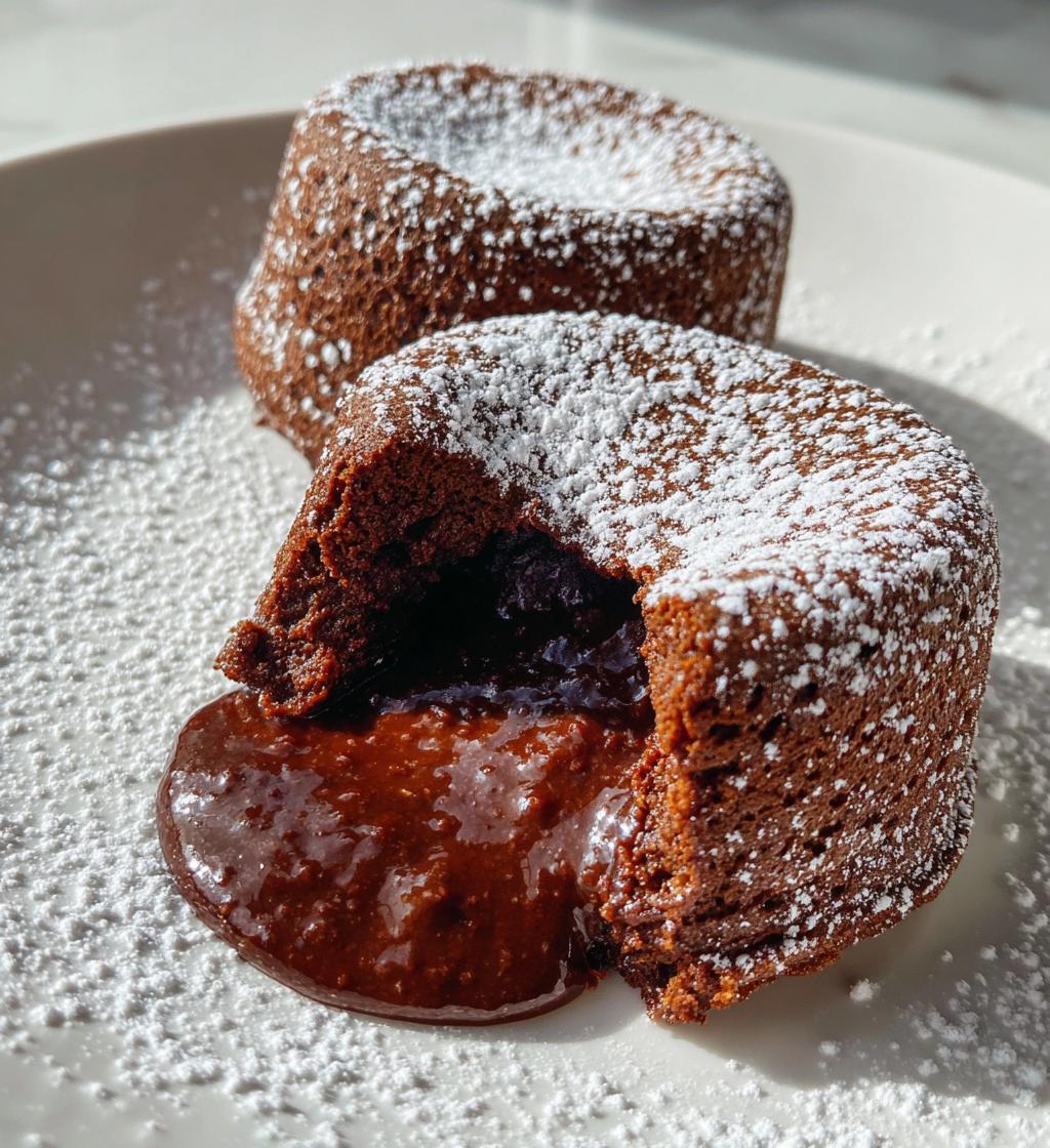chocolate lava cakes - detail 1