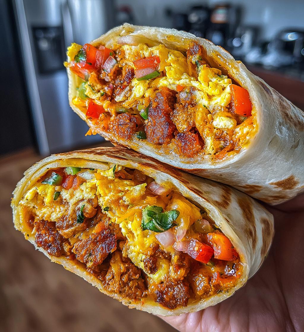 chorizo breakfast burrito