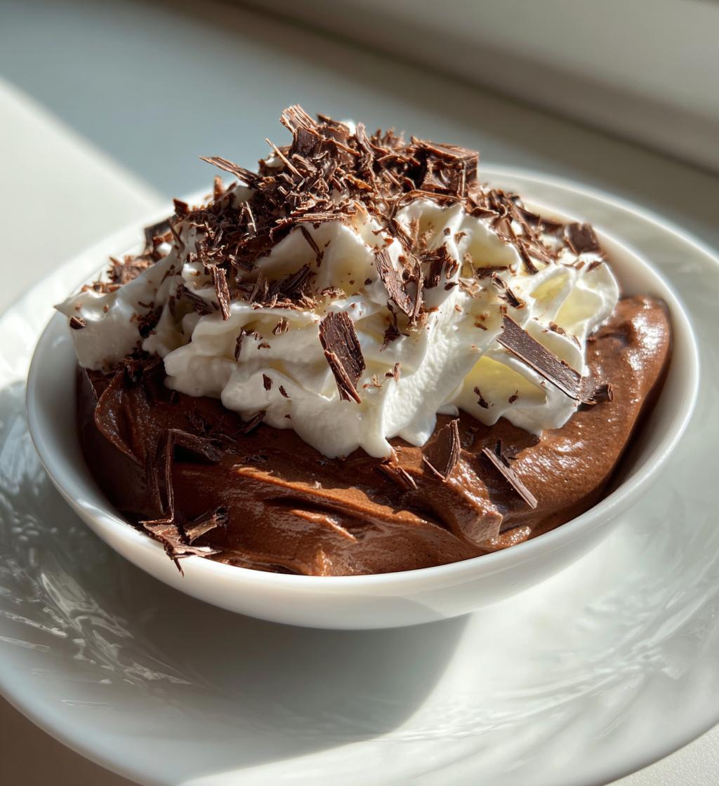 classic creamy chocolate mousse