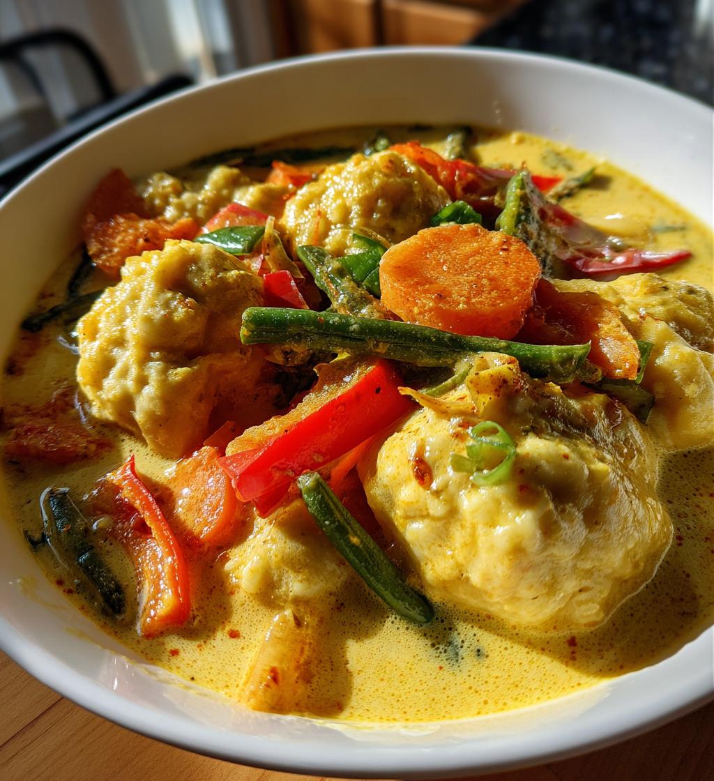 coconut curry soup with dumplings recipe