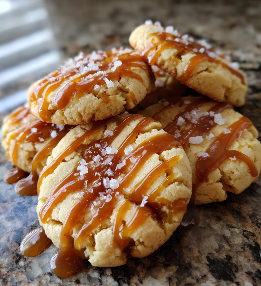 copycat crumbl salted caramel cheesecake cookies - detail 1