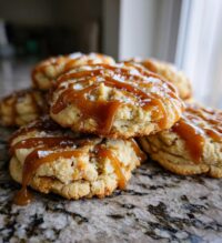 copycat crumbl salted caramel cheesecake cookies