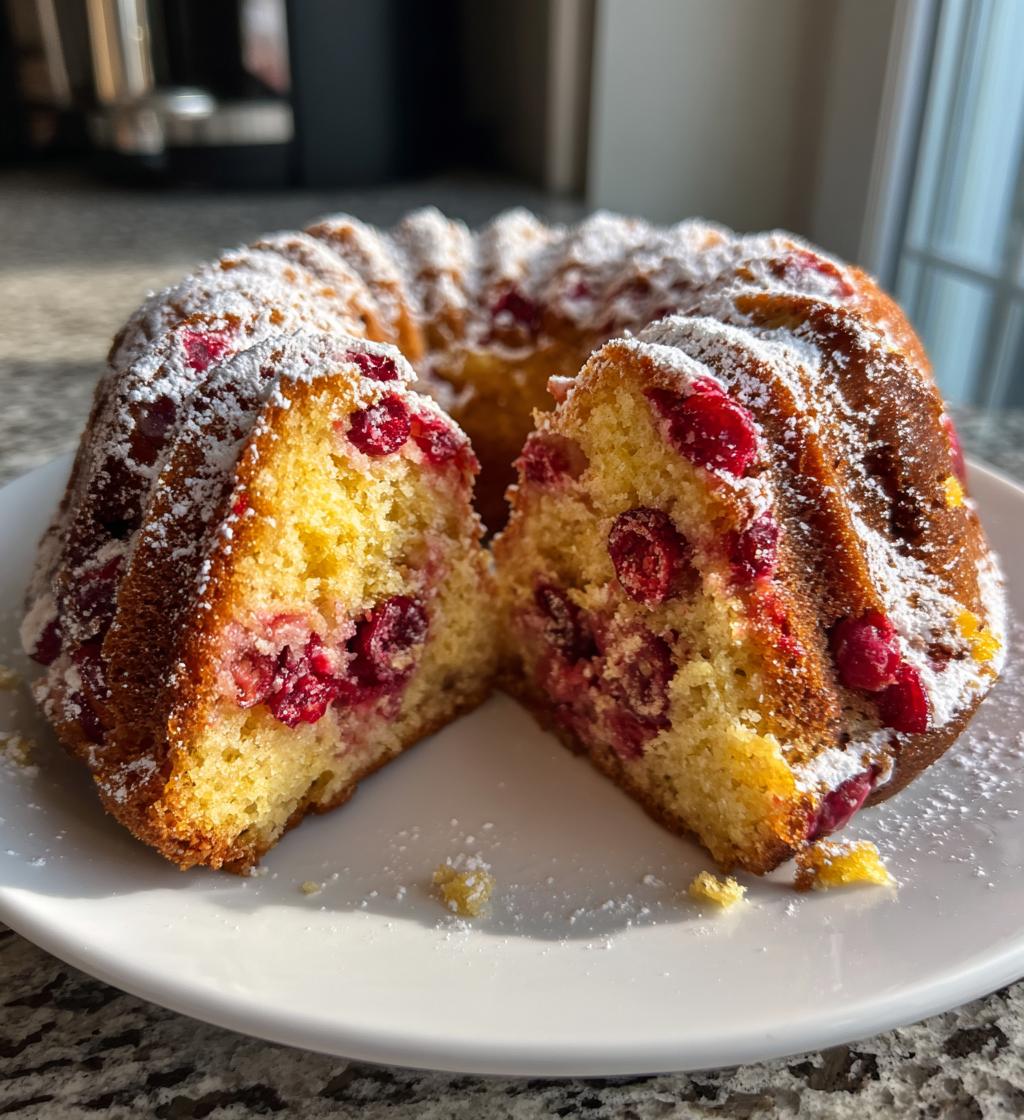 cranberry orange bundt cake recipe - detail 1