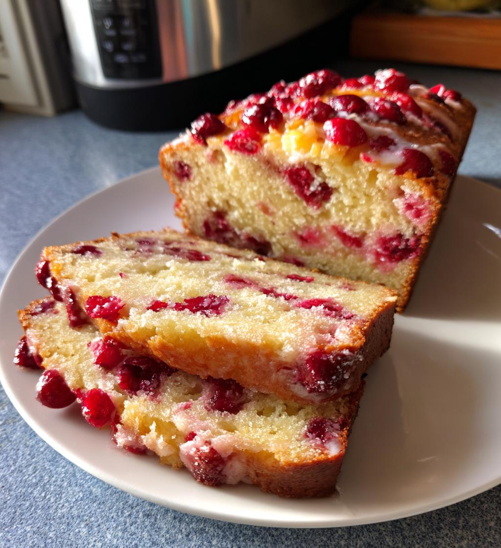 cranberry orange loaf - detail 1