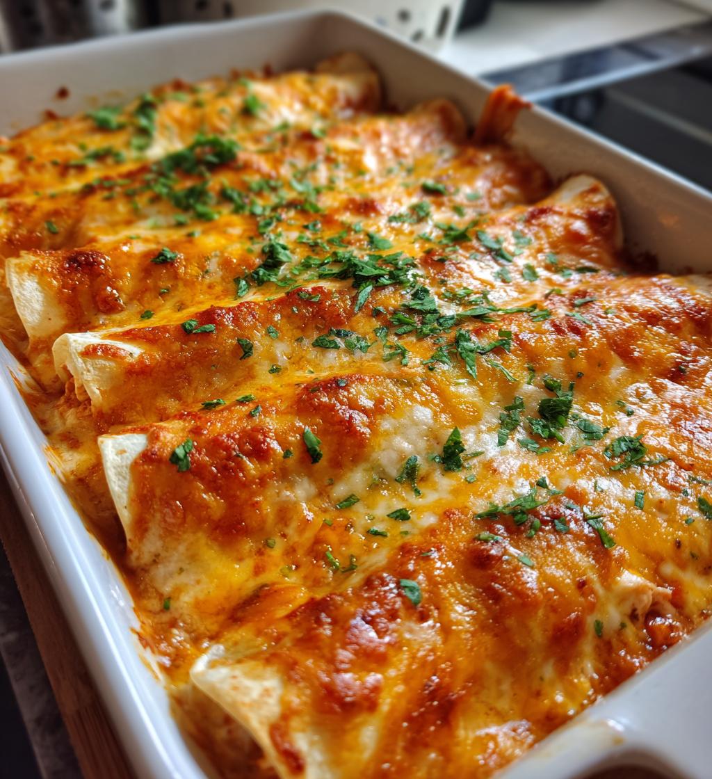 cream cheese chicken enchiladas - detail 1