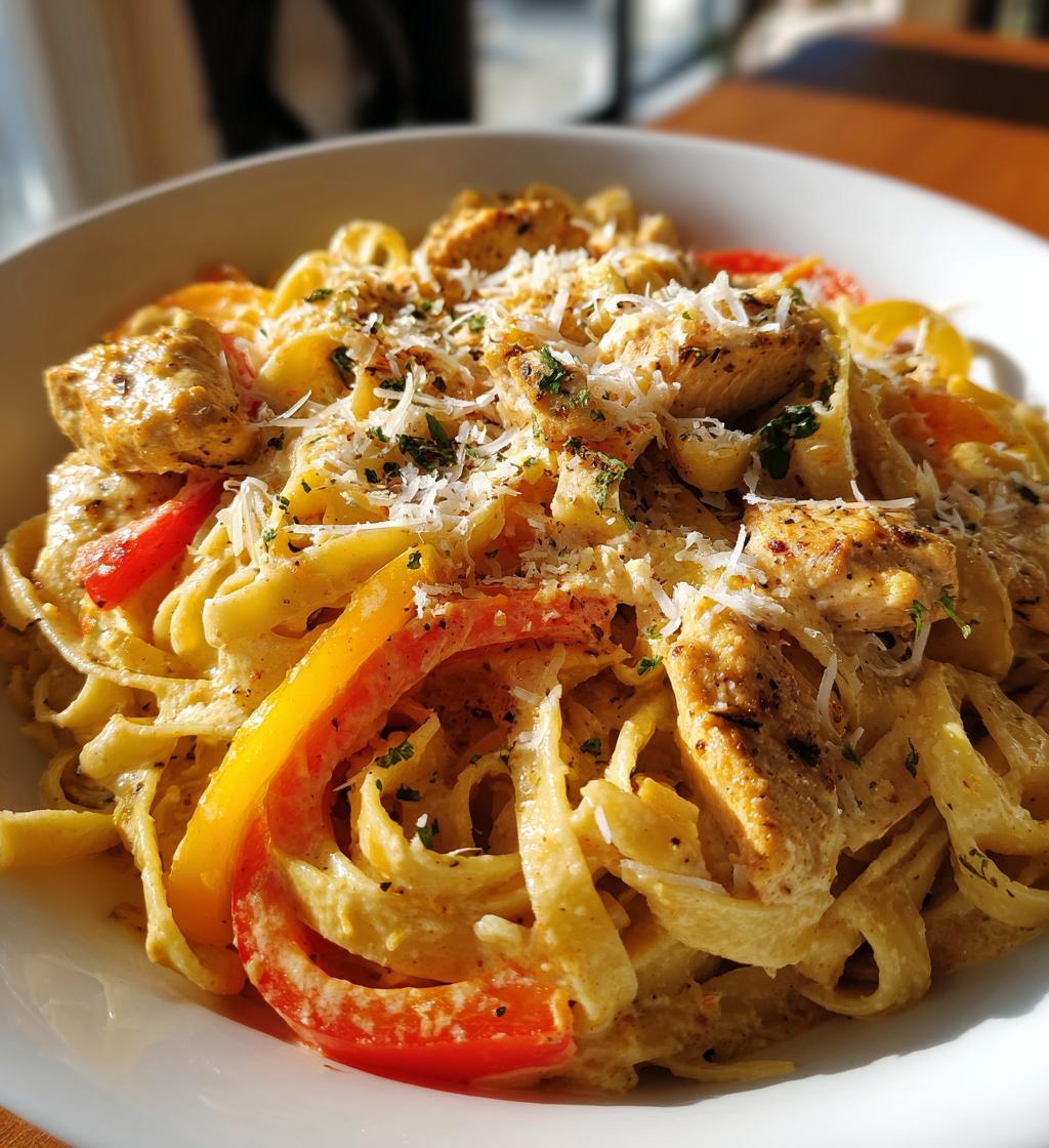 creamy cajun chicken pasta - detail 1