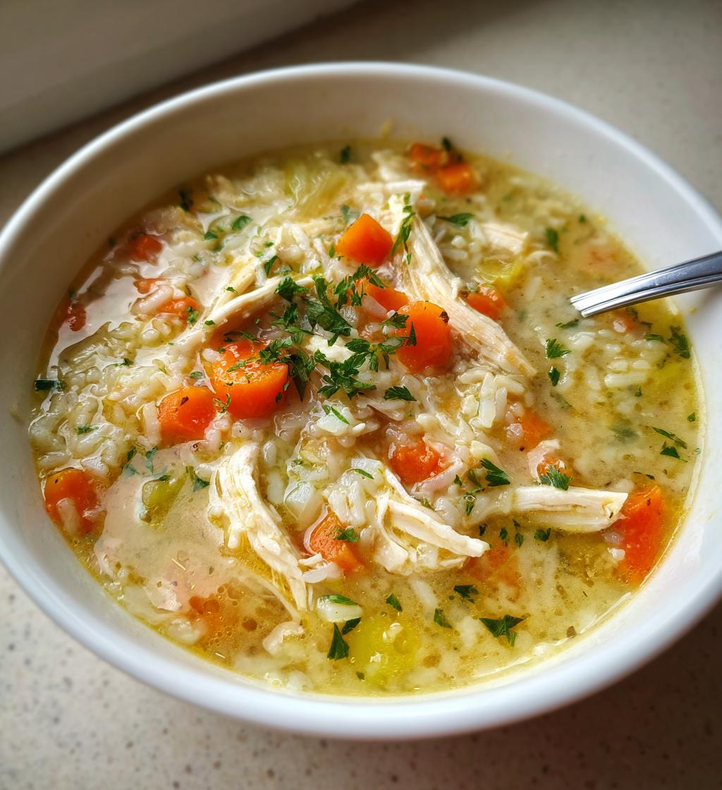 creamy chicken and rice soup