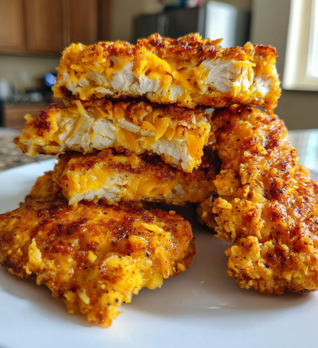 crispy cheddar chicken - detail 1