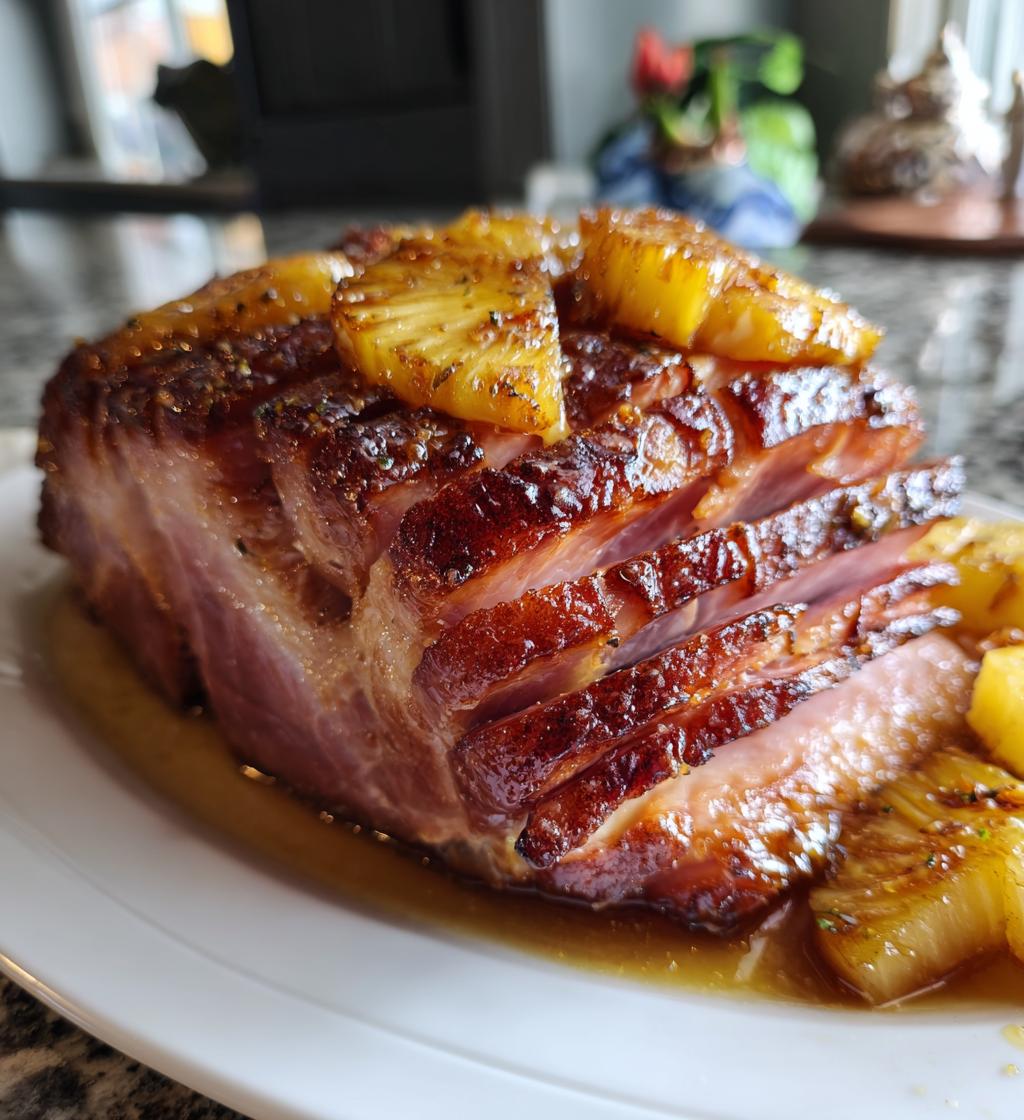crock pot brown sugar ham with pineapple recipe - detail 1