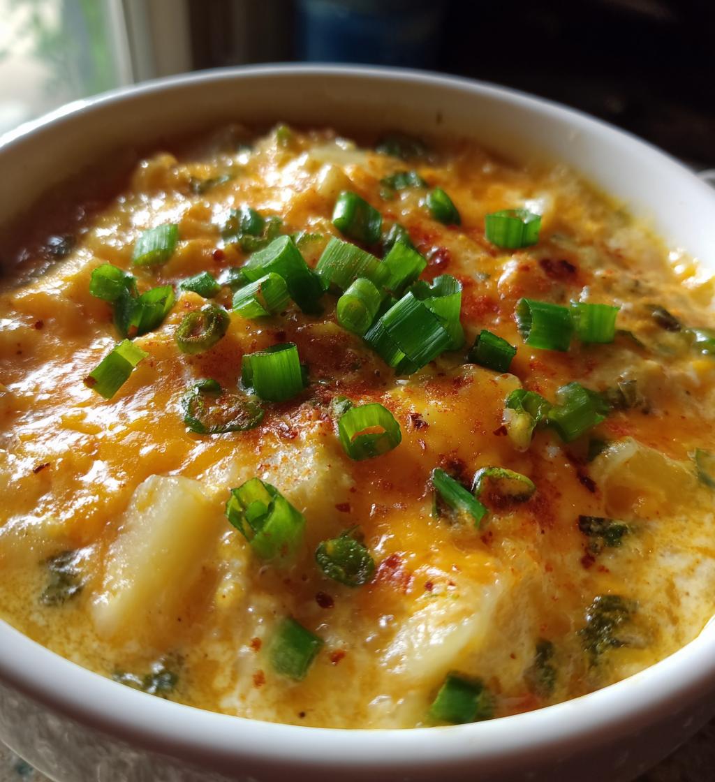 crock pot cheesy potato soup - detail 1