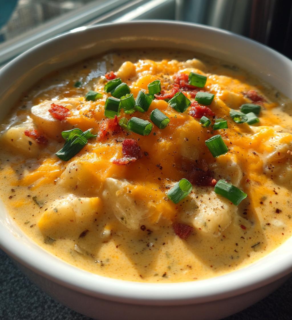 crock pot cheesy potato soup