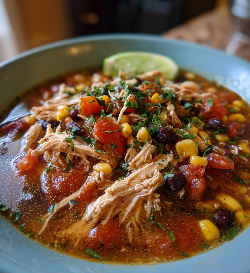 crock pot spicy chicken soup recipe - detail 1