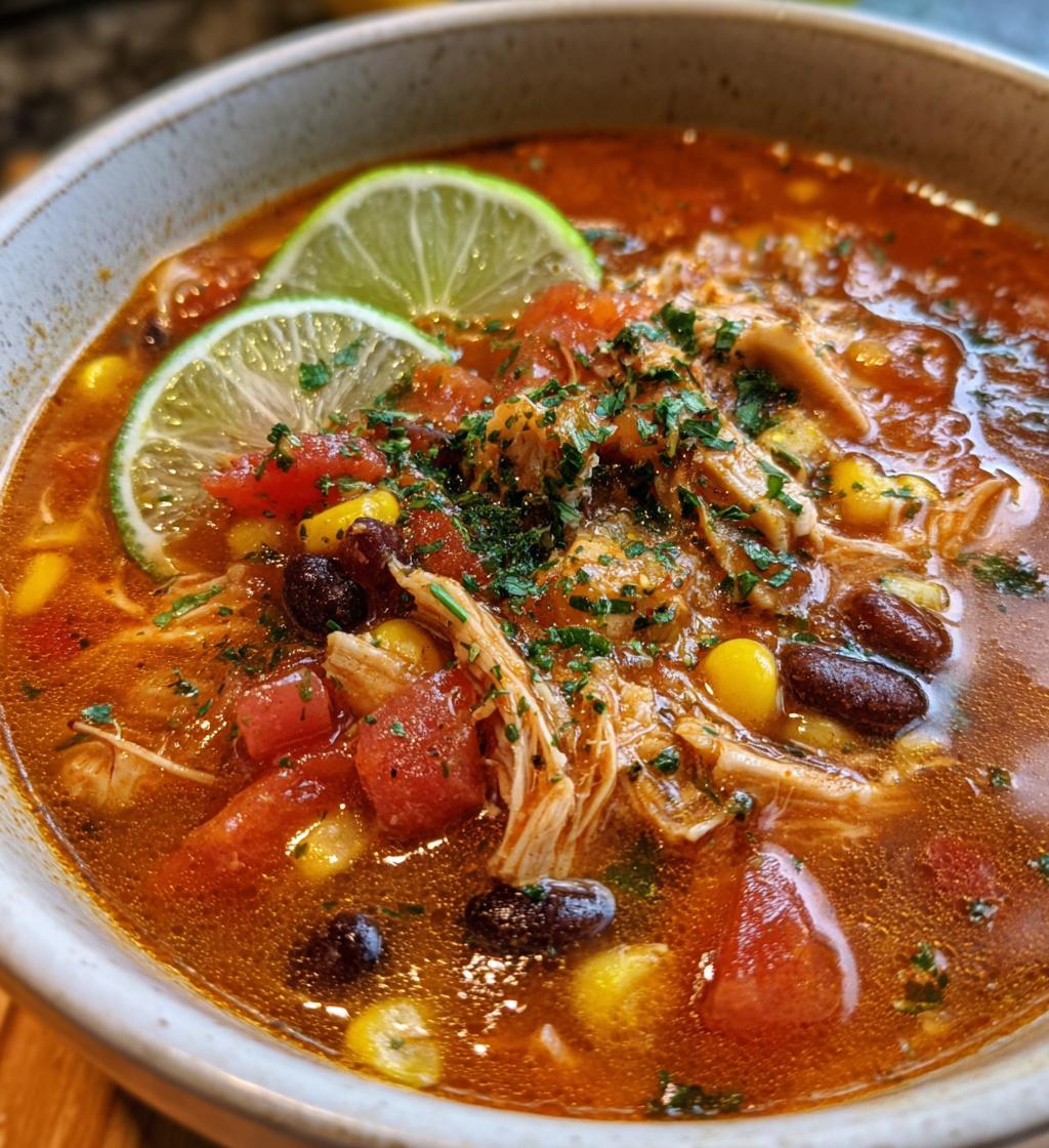 crock pot spicy chicken soup recipe