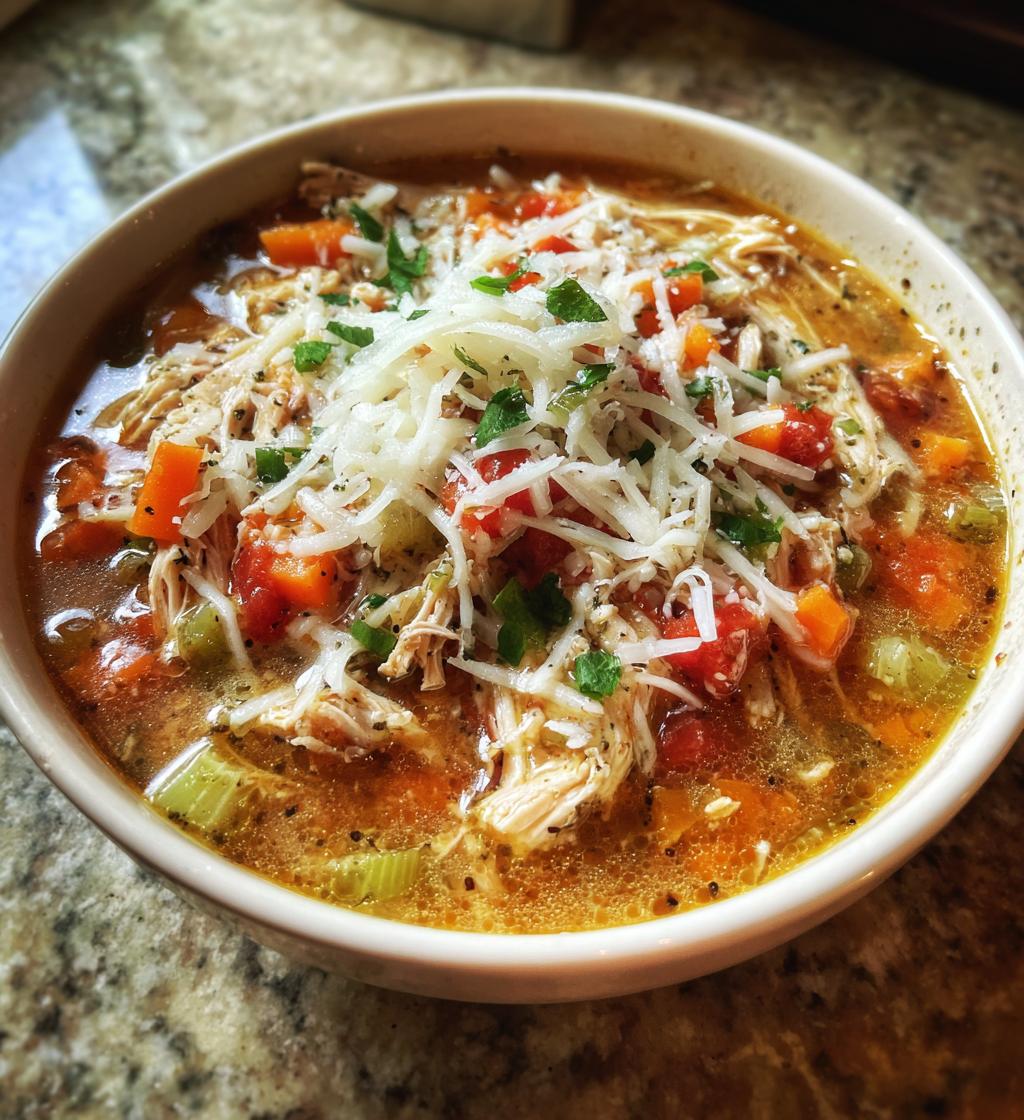 crockpot chicken parmesan soup