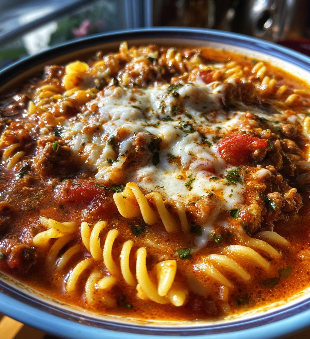 crockpot lasagna soup
