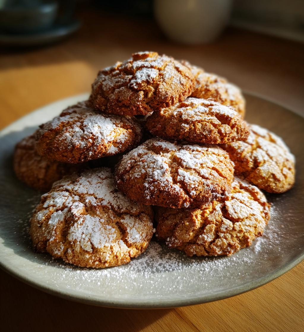 crunchy christmas spiced biscuits - detail 1