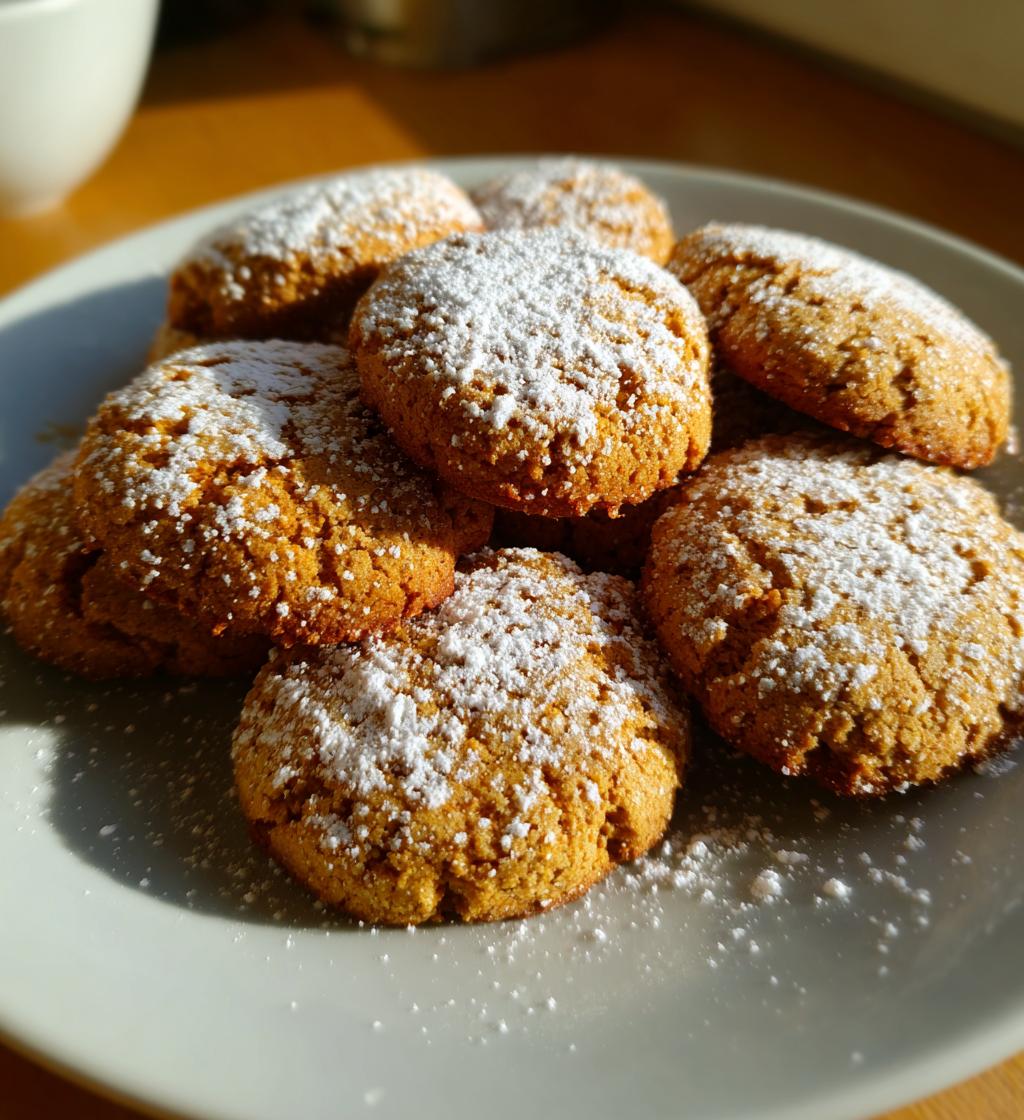 crunchy christmas spiced biscuits