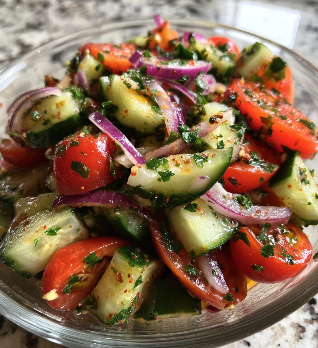 cucumber tomato salad recipe