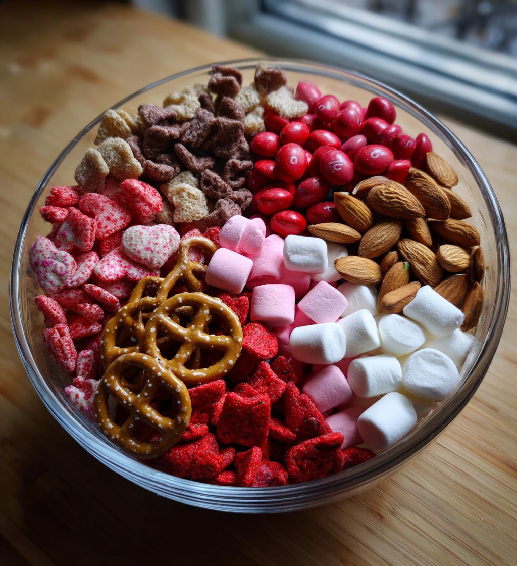 cupid crunch valentines day trail mix - detail 1
