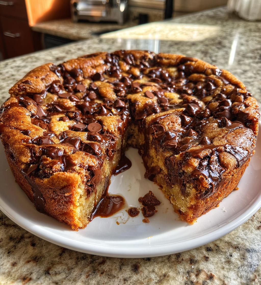 deep dish cookie pie - detail 1