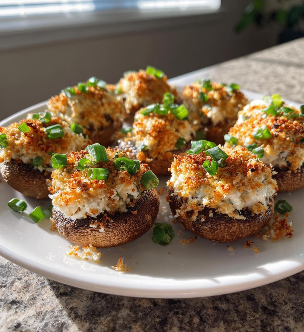 easy cream cheese stuffed mushrooms recipe - detail 1