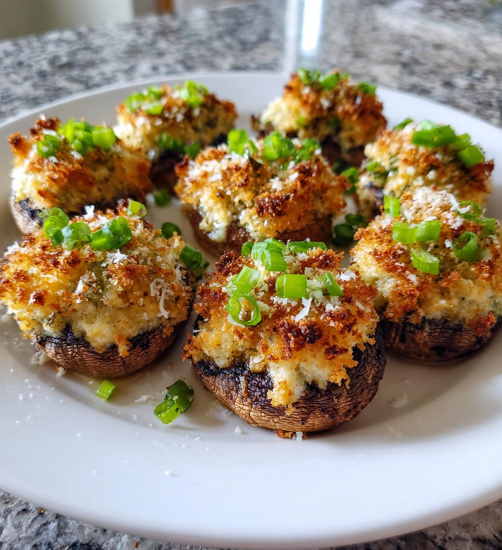 easy cream cheese stuffed mushrooms recipe