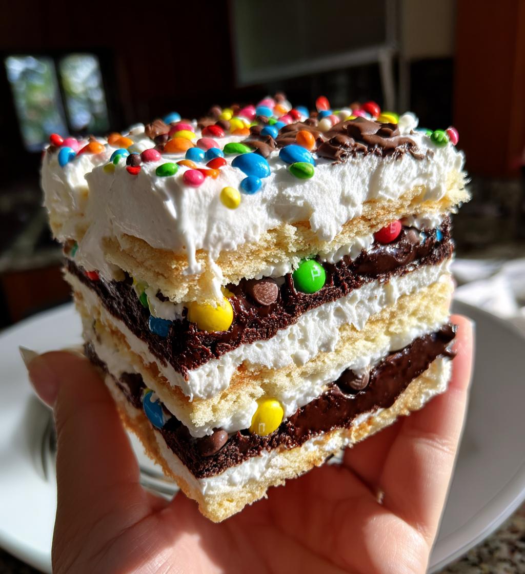 easy mm ice cream sandwich cake recipe - detail 1