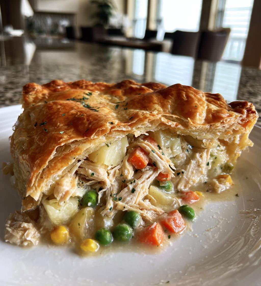 easy slow cooker chicken pot pie - detail 1