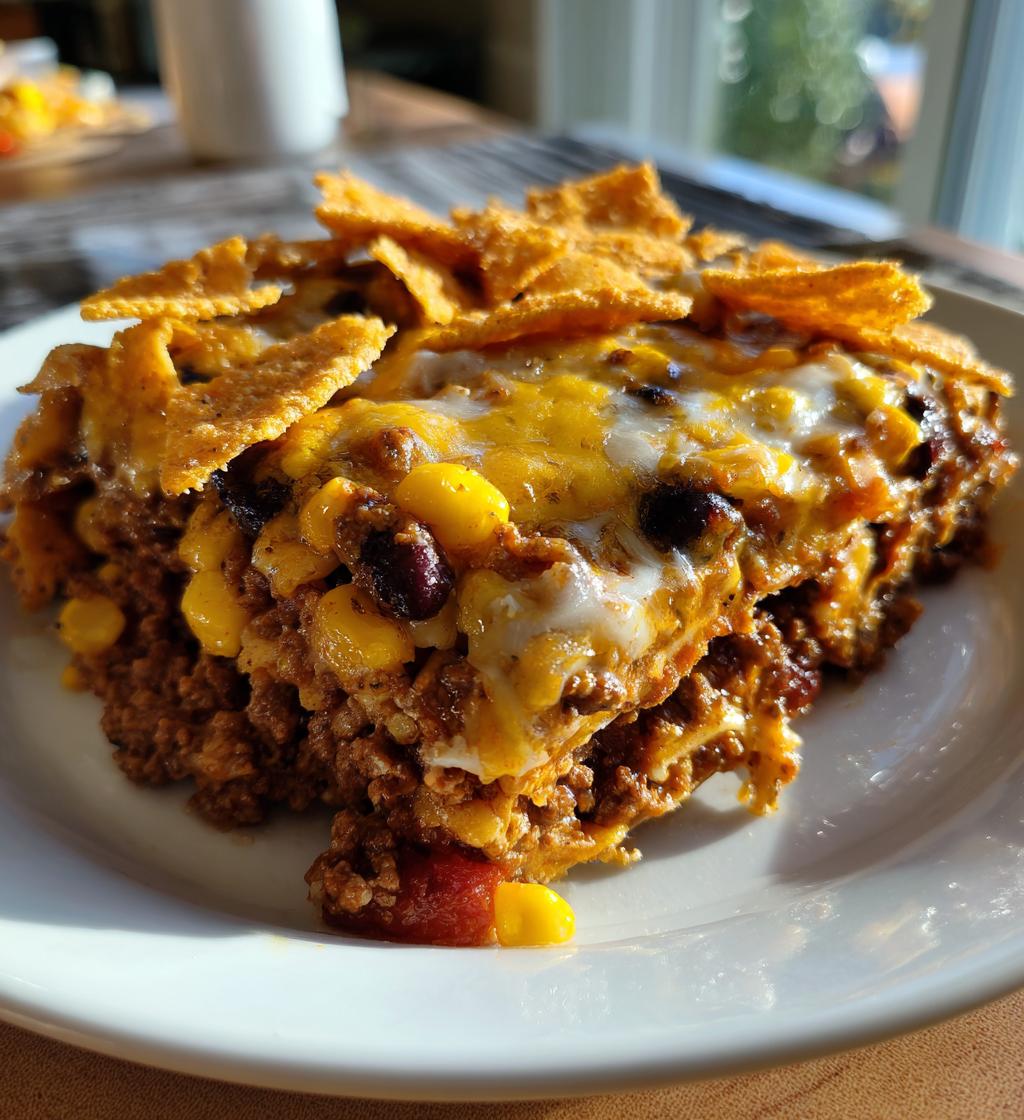 easy taco casserole with fritos