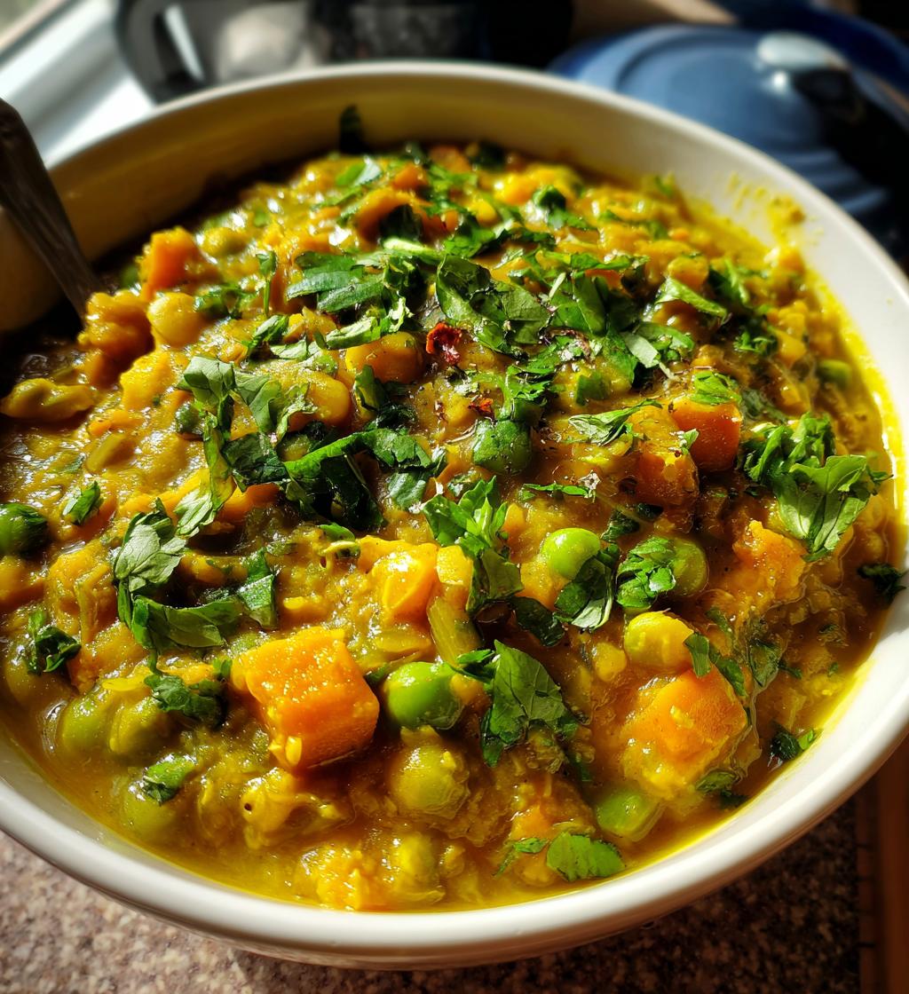 ethiopian split pea stew - detail 1