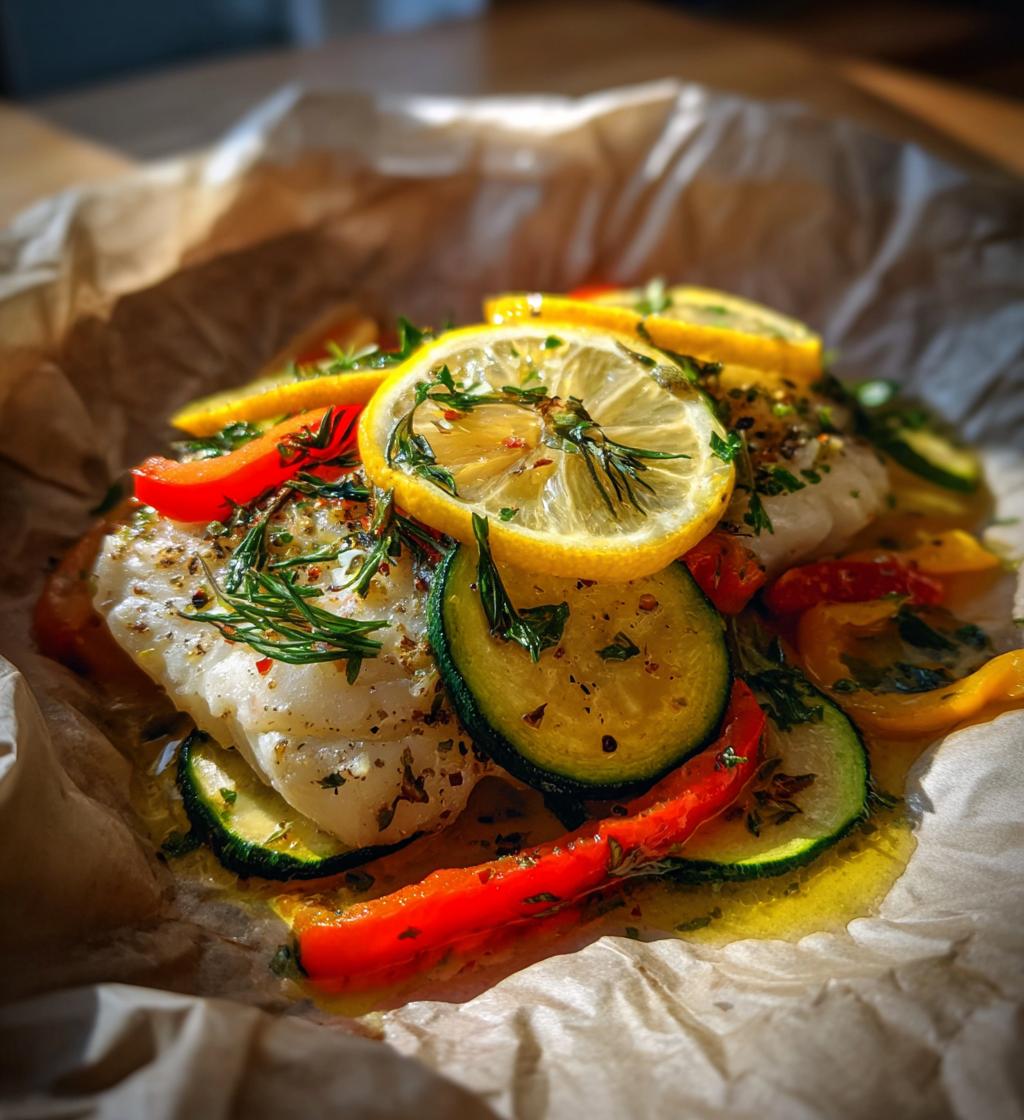 fish en papillote - detail 1