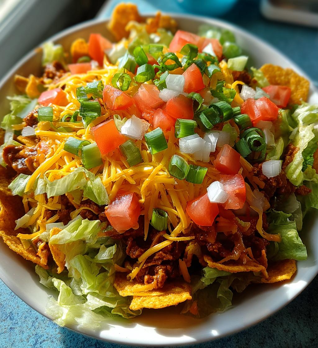 fritos chili cheese salad - detail 1