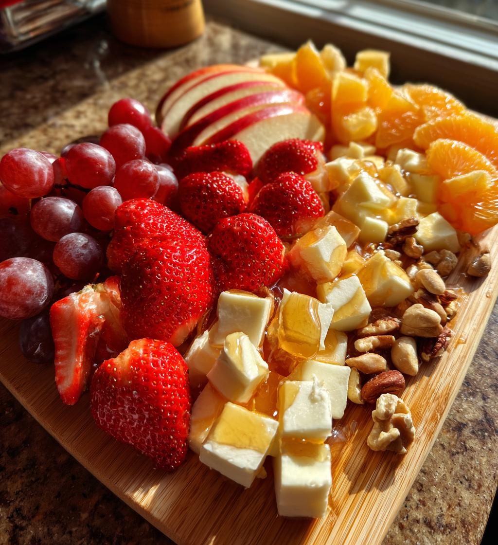 fruit charcuterie board - detail 1